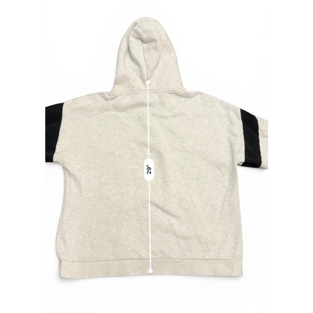 Nike Men's Light Heather Gray/Black Air Half-Zip Logo Heavyweight Hoodie Sz L - Picture 6 of 10